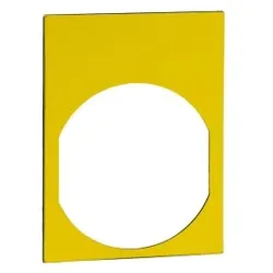 Schneider Electric ZBY41101 Typenschild 30 x 40 gelb - schwarze Beschriftung  - VPE 10