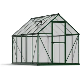 CANOPIA Gewächshaus 6x10 Alu grün HKP 4 mm 5,7 m²