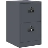 vidaXL Aktenschrank 44 x 50 x 106,5 cm Anthrazit