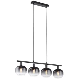 just light. Just Light Pendelleuchte Zea 4-flammig Schwarz