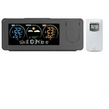 Kabellose Projektionsuhr für Zuhause mit Temperatur- und Feuchtigkeitsüberwachungsfunktionen für den Innen- und Außenbereich