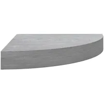 vidaXL Eck-Schweberegal 25 x 25 x 3,8 cm Grau