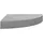 vidaXL Eck-Schweberegal 25 x 25 x 3,8 cm Grau