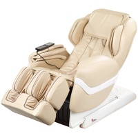 Luxus-Ganzkörper-Massagesessel GMS-150 mit Infrarot-Wärme, beige