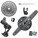 Sram GX Eagle E-mtb 104bcd Transmission AXS Fahrradkomponentengruppe - Black - 10-52t