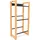 holz4home Getränkekistenregal 56 x 32 x 112 cm Schwarz