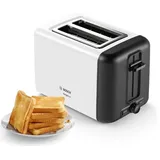 Bosch TAT3P421 Toaster 2 slice(s) Black, White, Metal