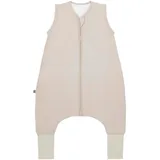 EMMA & NOAH Baby Schlafsack mit Umschlagfüßen Beige 70