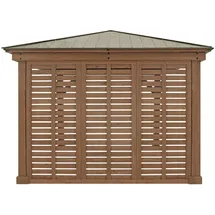 Westmann Seitenwand für Holzpavillon 1 Stück 2,98 x 2,32 m Braun