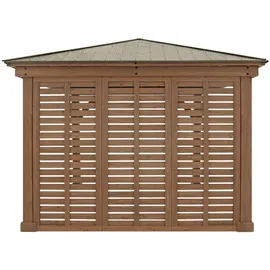 Westmann Seitenwand für Holzpavillon 1 Stück 2,98 x 2,32 m Braun