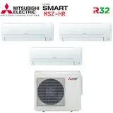 Serie Smart Msz Hr 9000+12000+12000 Trial Split-klimagerät Mit Mxz-3ha50vf Wi-fi Optional 9+12+12 - New Gas R-32 - Mitsubishi Electric