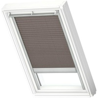 Velux Dachfensterplissee Elektro FML UK08 1276S  (Farbe: Mokka gepunktet - 1276S, Farbe Schiene: Aluminium, Elektrisch)