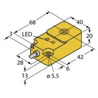 Turck Sensor bündig NPN, Schließer BI15U-Q20-AN6X2