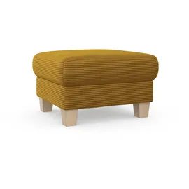 Home Affaire Polsterhocker Summer Cord 77 x 48 x 67 cm Gelb