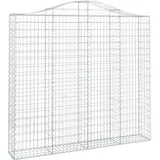 vidaXL Gabione mit Hochbogen 200 x 30 x 200 cm