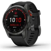 Garmin Fenix 7S Solar schiefergrau mit schwarzem Armband