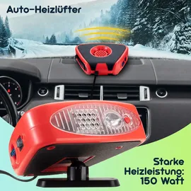 casativo mobil Heizlüfter 150 W Rot