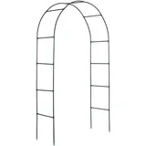 Dema - Dekorativer Metall Rosenbogen Rosenspalier Grün 140x47x240cm Rankbogen Rankhilfe