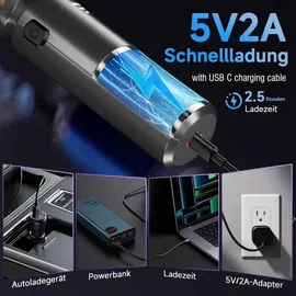 DILIDALA Handstaubsauger grau