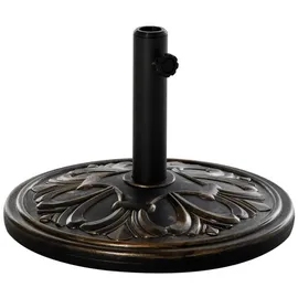 Outsunny Schirmständer Kunststoff Ø 48 x 34 cm Bronze