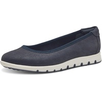 S.Oliver Damen Ballerinas Plateau Bequem, Blau (Navy), 38