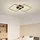 ZMH Deckenlampe 24W eckig schwarz