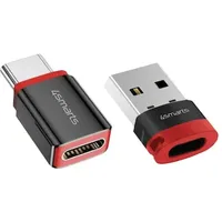 4smarts USB-C auf USB-A / USB-C Datenblocker Adapter, 2er