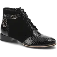 Schwarze Stiefeletten Maciejka Bequeme Lederschuhe, 38