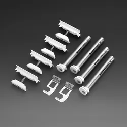 Zehnder Befestigungs-Set BKE 775461 für Charleston Klinik, Montagezubehör, zink/weiß RAL 9016