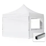 TOOLPORT Faltpavillon Economy 3 x 3 m inkl. 4 Seitenteile weiß 59018