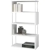58 aufm Kessel Bücherregal 66 x 33 x 126 cm Weiß
