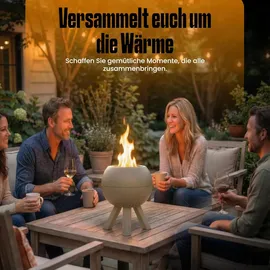 edenoutdoor Feuerschale Ø 22 cm Beige