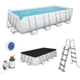 Bestway Pool Schwimmbecken Swimmingpool Gartenpool Schwimmbad Frame Pumpe Set - 549cm x 274cm x 122cm - 56466