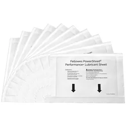 Fellowes Schmiermittel-Blätter für Aktenvernichter, 10 Blatt