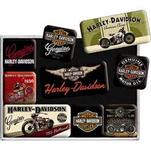 Nostalgic Art Nostalgic-Art Magnet-Set Harley Davidson Bikes