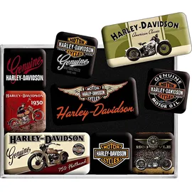 Nostalgic Art Nostalgic-Art Magnet-Set Harley Davidson Bikes