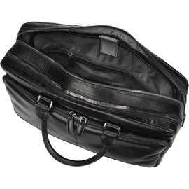 Bugatti Romano Aktentasche Leder 40 cm Laptopfach schwarz