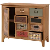 Mendler Apothekerkommode 80 x 91 x 40 cm Braun