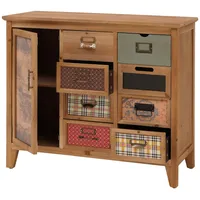 Mendler Apothekerkommode 80 x 91 x 40 cm Braun
