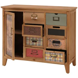 Mendler Apothekerkommode 80 x 91 x 40 cm Braun