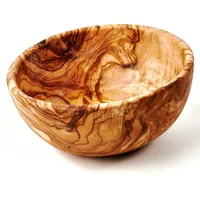 Dasolivenholzbrett Salatschale aus Olivenholz 20 cm