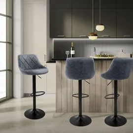 ML-Design Barhocker 62-82 cm Anthrazit