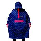 RAINKISS Regenponcho Unisex Blau Einheitsgröße