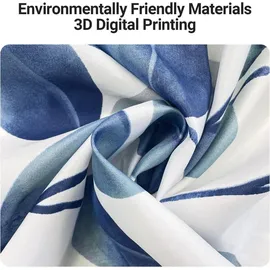 lerores Duschvorhang 180 x 200 cm grün Blätter