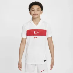 Türkei 2024/25 Stadium Home Nike Replica Fußballtrikot mit Dri-FIT-Technologie für ältere Kinder - Weiß, L