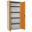 Proregal Stahlschrank AMEGO HxBxT 180x80x40cm | 4x Fachboden Orange-Grau