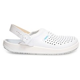 Abeba Clog 9300 - rubber weiß, perforiert, zertifiziert, 39