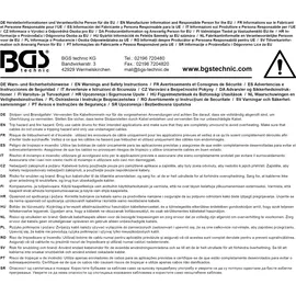 BGS Montagehalter für Automatische Kabeltrommel Art. 3321, 3324, 3325, 3297