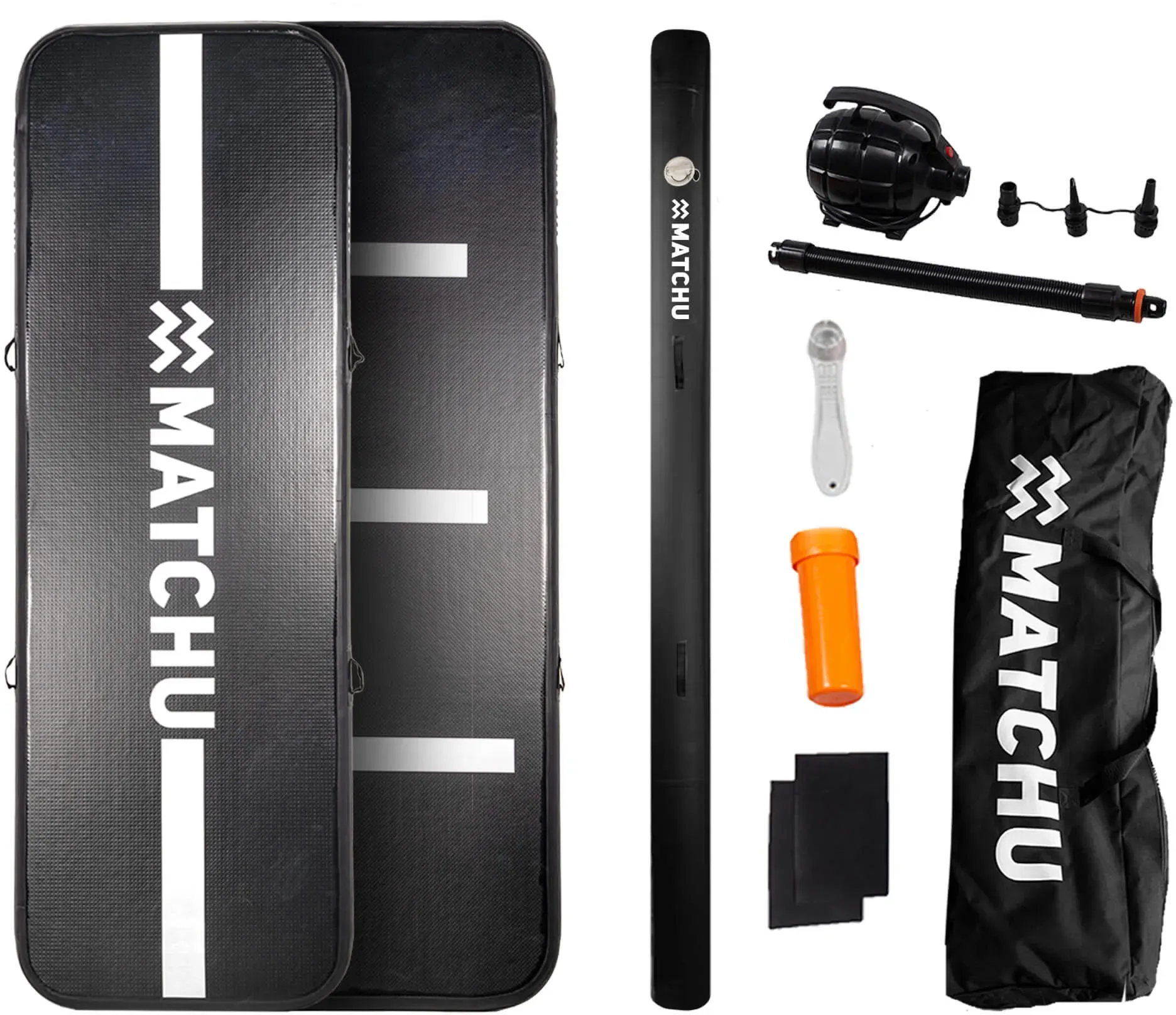 Matchu Sports Airtrack 3m mit elektrischer Pumpe