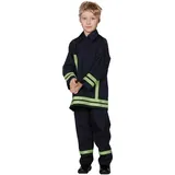 PartyXPeople Feuerwehrmann Kostüm|Kinder Verkleidung Feuerwehr |2-teilig | blau 12629-152